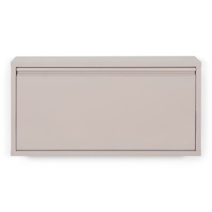 SPINDER DESIGN Billy 1 skoskab, m. 1 lge - rektangulr - taupe stl (75x37,5)