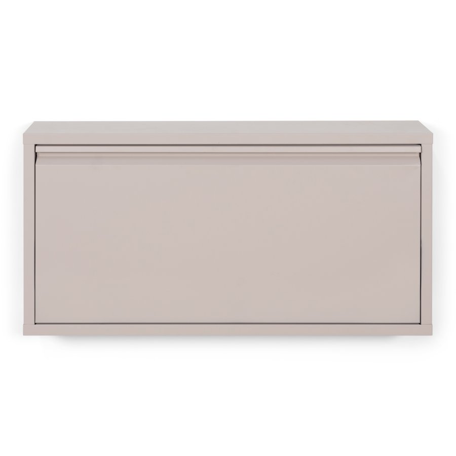SPINDER DESIGN Billy 1 skoskap, m. 1 dr - rektangulr - taupe stl (75x37,5)