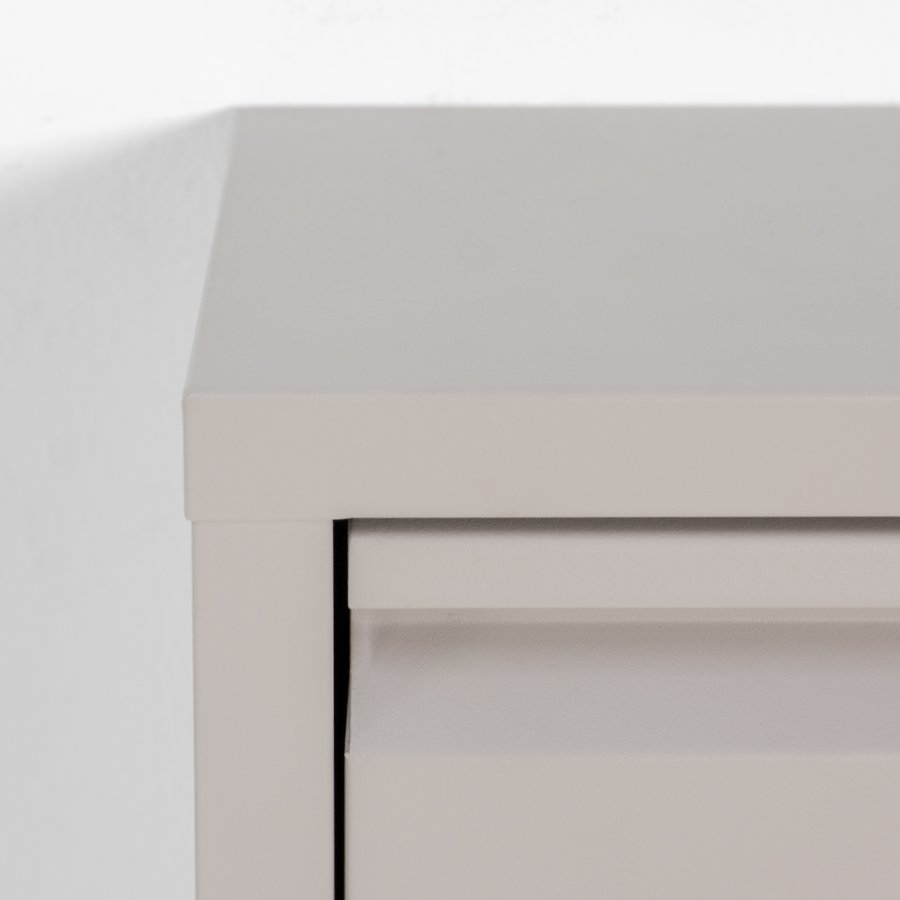 SPINDER DESIGN Billy 1 skoskap, m. 1 dr - rektangulr - taupe stl (75x37,5)