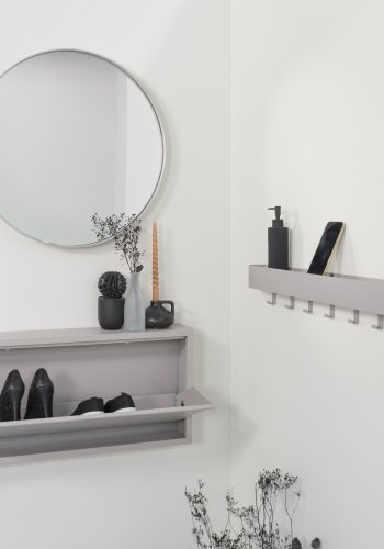 SPINDER DESIGN Billy 1 skoskap, m. 1 dr - rektangulr - taupe stl (75x37,5)