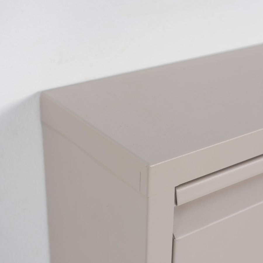 SPINDER DESIGN Billy 1 skoskap, m. 1 dr - rektangulr - taupe stl (75x37,5)