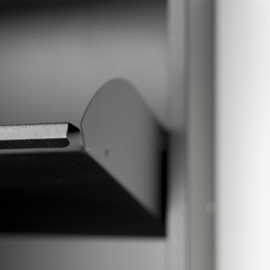 SPINDER DESIGN rektangulrt Billy 5 skoskap, m. 5 drer - sort stl 