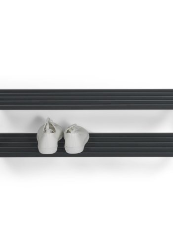 SPINDER DESIGN School skohylle, m. 2 hyller - svart stl