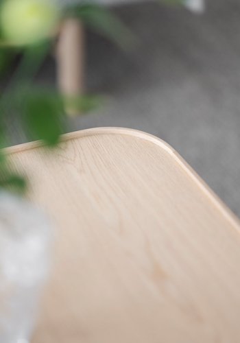 ROWICO Sullivan sofabord, kvadratisk - hvidpigmenteret egetrsfiner og egetr (80x80)