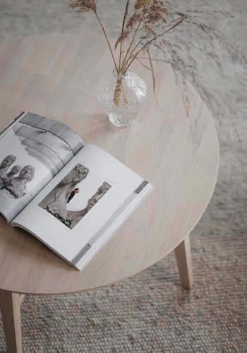 ROWICO rundt Filippa sofabord - hvidpigmenteret egetr (90)