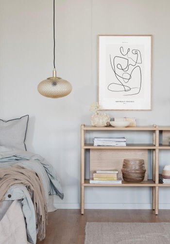 ROWICO Holton konsolbord, m. 4 hylder - natur egetrsfiner (140x80)