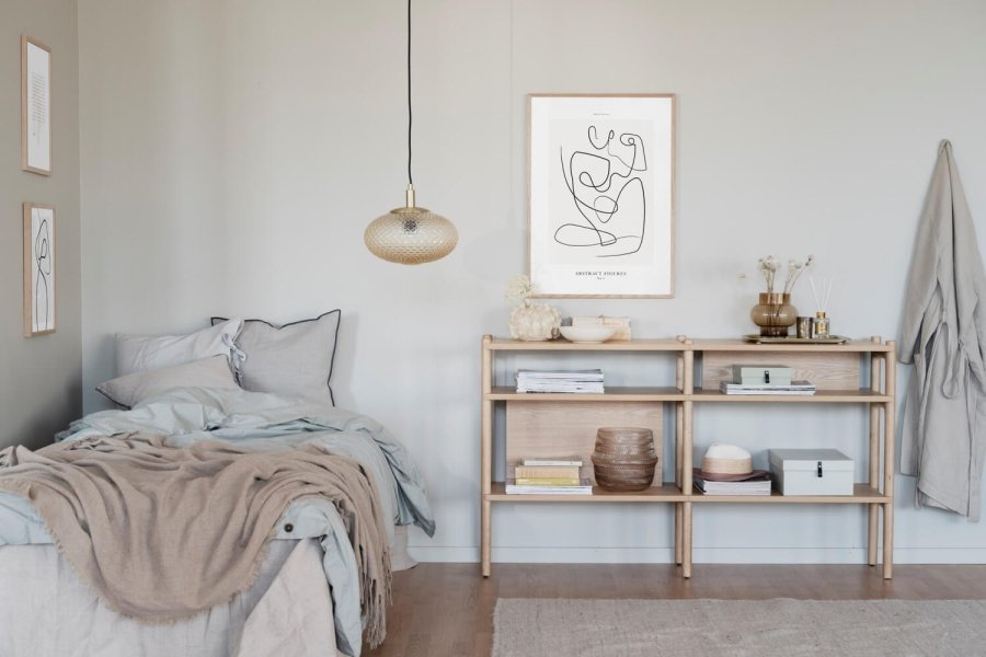 ROWICO Holton konsolbord, m. 4 hylder - natur egetrsfiner (140x80)