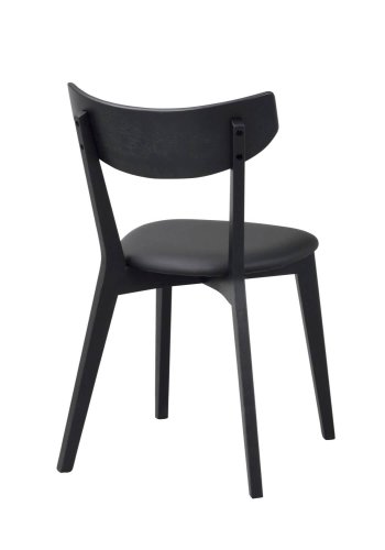 ROWICO Ami spisebordsstol - sort PU og sort asketr