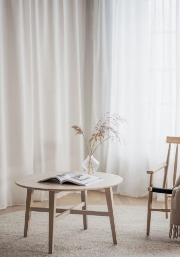 ROWICO rundt Filippa sofabord - hvidpigmenteret egetr (90)