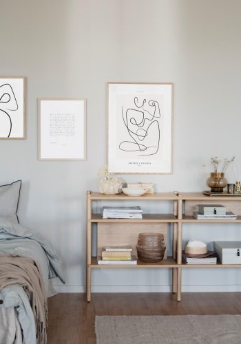 ROWICO Holton konsolbord, m. 4 hylder - natur egetrsfiner (140x80)