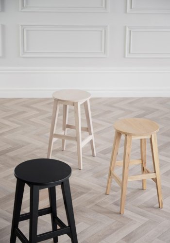 ROWICO Austin barstol, m. fodsttte - natur egetr