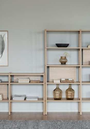 ROWICO Holton bogreol - natur egetrsfiner og egetr (140x166)