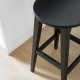 ROWICO Austin barstol, m. fodsttte - sort egetr