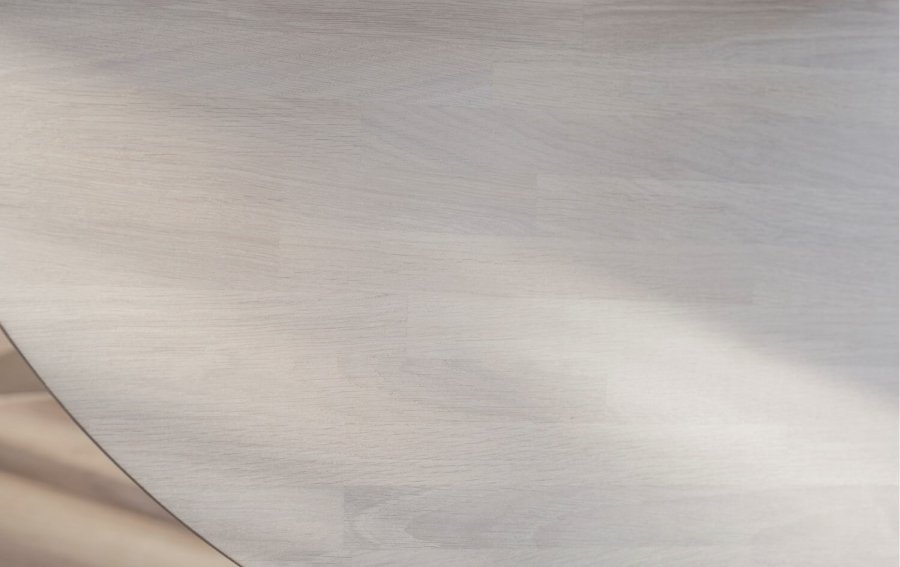 ROWICO Filippa spisebord, inkl. tillgsplade - hvidpigmenteret egetr (120(165)x120)