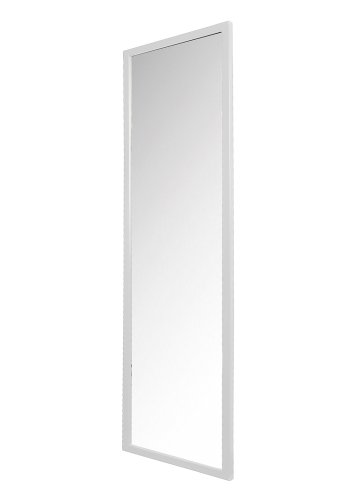 SPINDER DESIGN rektangulr Senza vgspejl - spejlglas og hvid stl (185x46)