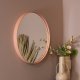 SPINDER DESIGN Donna veggspeil, rundt - speilglass og terracotta stl (60)