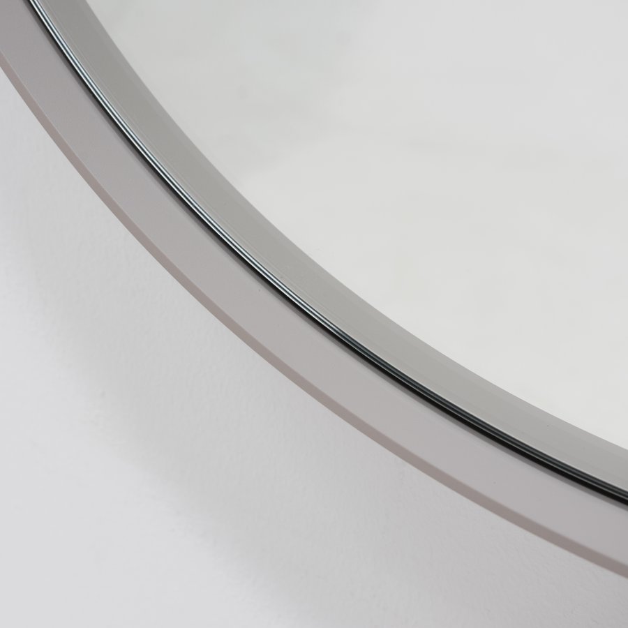 SPINDER DESIGN Donna veggspeil, rundt - speilglass og taupe stl (60)