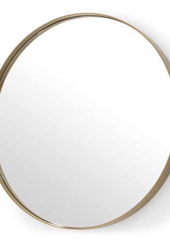 SPINDER DESIGN Donna veggspeil, rundt - speilglass og gullstl (120)
