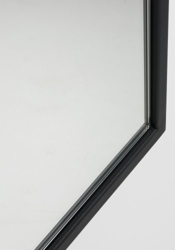 SPINDER DESIGN School vgspejl, M - spejlglas og sort stl (70x30)