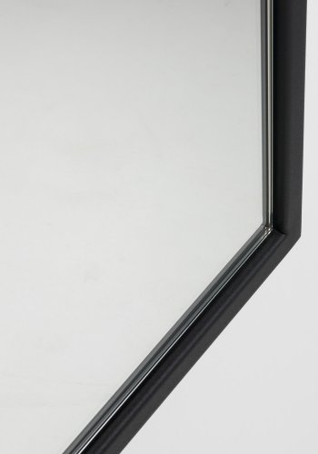 SPINDER DESIGN School vgspejl, L  - spejlglas og sort stl (160x30)