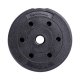 SONGMICS SYL20HBK 2-i-1 h�ndv�gt, m. 1 ekstra v�gtstang, justerbar, rund - sort plastikd�ksel med beton- og sandfyld og st�l (2x10kg) (s�t med 2)