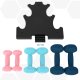 SONGMICS SYL612MK h�ndv�gt, m. stativ, sekskantet - mat pink, aqua og bl� neopren (2x1kg, 2x2kg, 2x3kg) (s�t med 6)