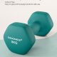 Set mit 2 sechseckigen Neopren-Hanteln, 2 x 3 kg, mit Hantelstangen, Heimtraining, t&uuml;rkis
