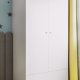 Babydreams garderobe for barn, m. 2 drer, 1 skuff - hvit laminat