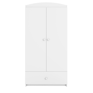 Babydreams garderob för barn, med 2 dörrar, 1 lda - vit laminat