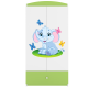 Babydreams garderobe for barn med elefant, m. 2 drer, 1 skuff - hvit og grnn laminat