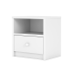 Babydreams Nachttisch für Kinder, mit 1 Fach und 1 Schublade - weißes Laminat (39,5x30,5)