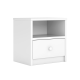 Babydreams Nachttisch für Kinder, mit 1 Fach und 1 Schublade - weißes Laminat (39,5x30,5)