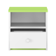 Babydreams Nachttisch für Kinder, mit 1 Fach und 1 Schublade - weiß und grün Laminat (39,5x30,5)