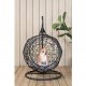 VENTURE DESIGN Lexi hengestol, mini - gr polyester, sort polyrattan og aluminium