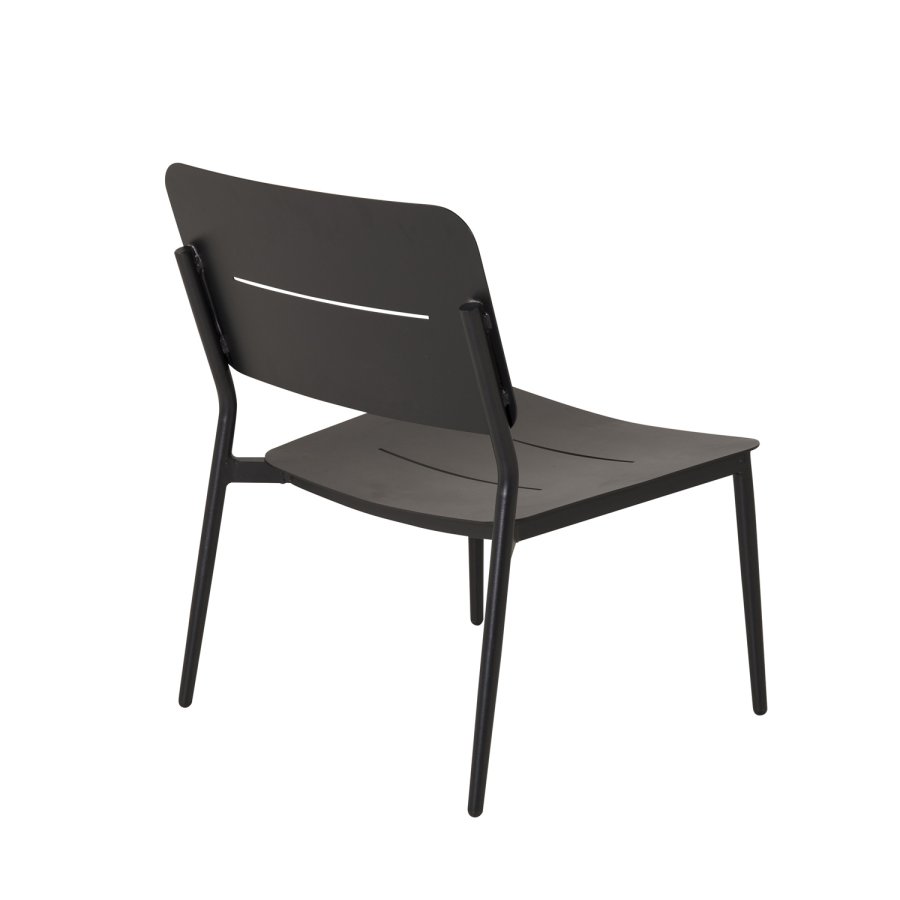 VENTURE DESIGN Lina lenestol, med pute - svart polyester og stl