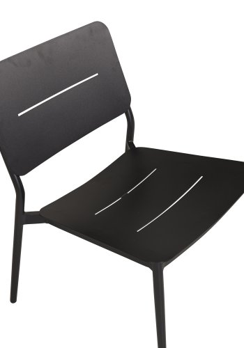 VENTURE DESIGN Lina lenestol, med pute - svart polyester og stl