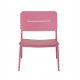 VENTURE DESIGN Lina lenestol, med pute - svart polyester og rosa stl