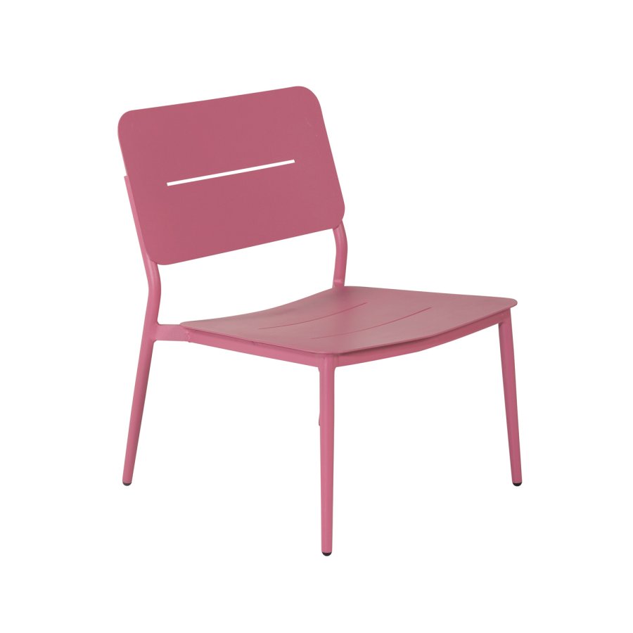 VENTURE DESIGN Lina lenestol, med pute - svart polyester og rosa stl