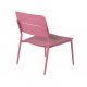 VENTURE DESIGN Lina lenestol, med pute - svart polyester og rosa stl