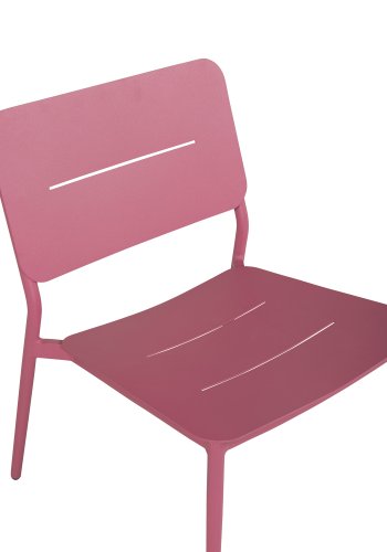 VENTURE DESIGN Lina lenestol, med pute - svart polyester og rosa stl