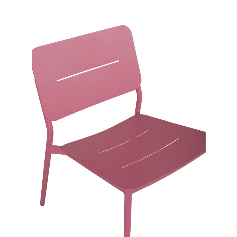 VENTURE DESIGN Lina lenestol, med pute - svart polyester og rosa stl