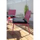 VENTURE DESIGN Lina lenestol, med pute - svart polyester og rosa stl