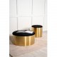 VENTURE DESIGN DESIGN-Pouf – schwarzer Samt und Messingmetall (45)