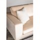 VENTURE DESIGN Bolero 3-seters sofa - beige velur og sort metall