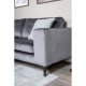 VENTURE DESIGN Bolero 3-seters sofa - mrkegr velur og sort metall