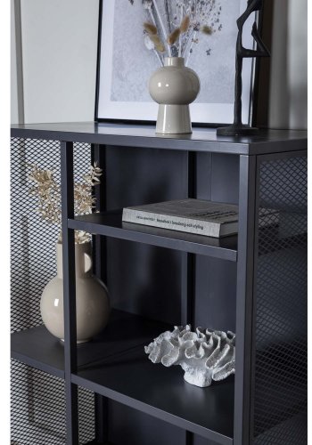 VENTURE DESIGN bokhylle - grtt stl (H:110cm x80cm x 40cm)