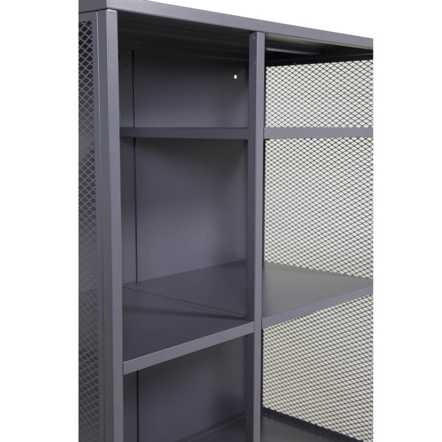 VENTURE DESIGN bokhylle - grtt stl (H:110cm x80cm x 40cm)