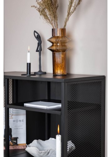 VENTURE DESIGN bokhylla - svart stl