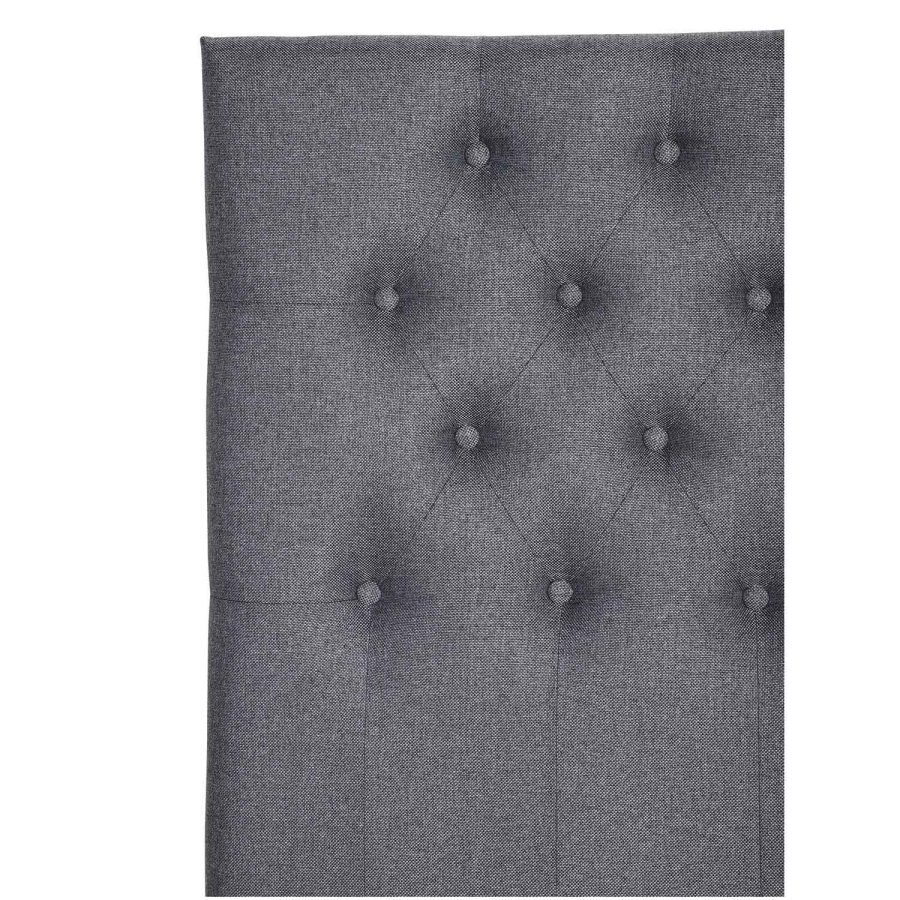 VENTURE DESIGN Furuvik-Kopfteil – dunkelgraues Polyester (B:120)