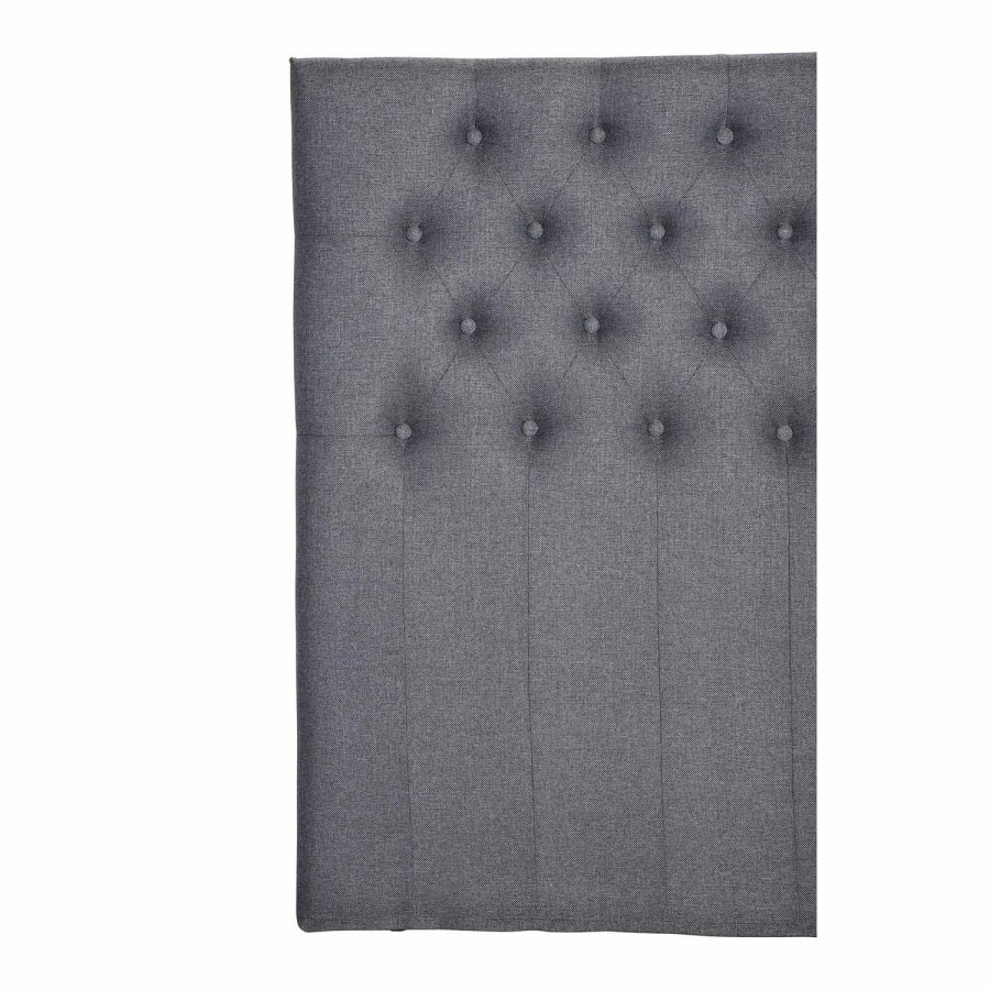 VENTURE DESIGN Furuvik-Kopfteil – dunkelgraues Polyester (B:120)